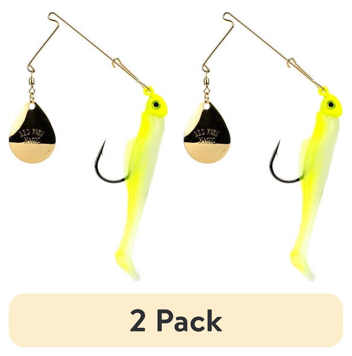 (2 pack) Strike King Redfish Magic 1/4 oz Spinnerbait Lure Chartreuse Glow